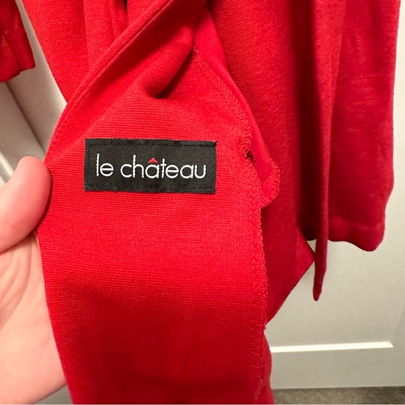 Le château made in Canada brilliant red stretchy jacket/ dress - Picture 13 of 14